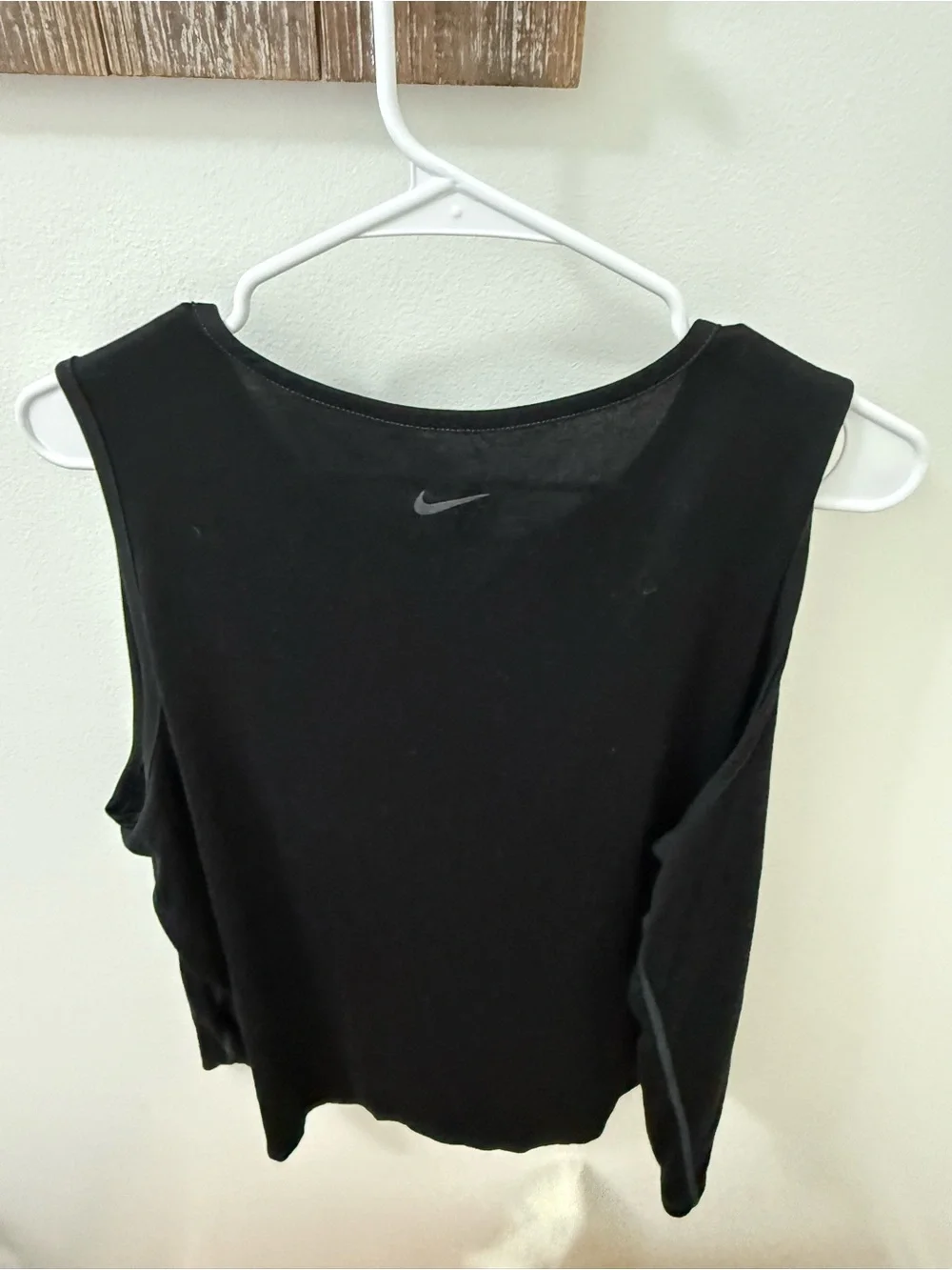 Nike Black Dri-FIT Athletic Tee with White Logo
